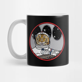 Sci Fi Space Tiger in Spaceship Mug